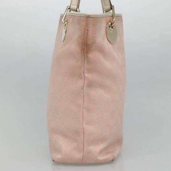 GUCCI GG Canvas Tote Bag Gold Pink - Picture 5 of 16